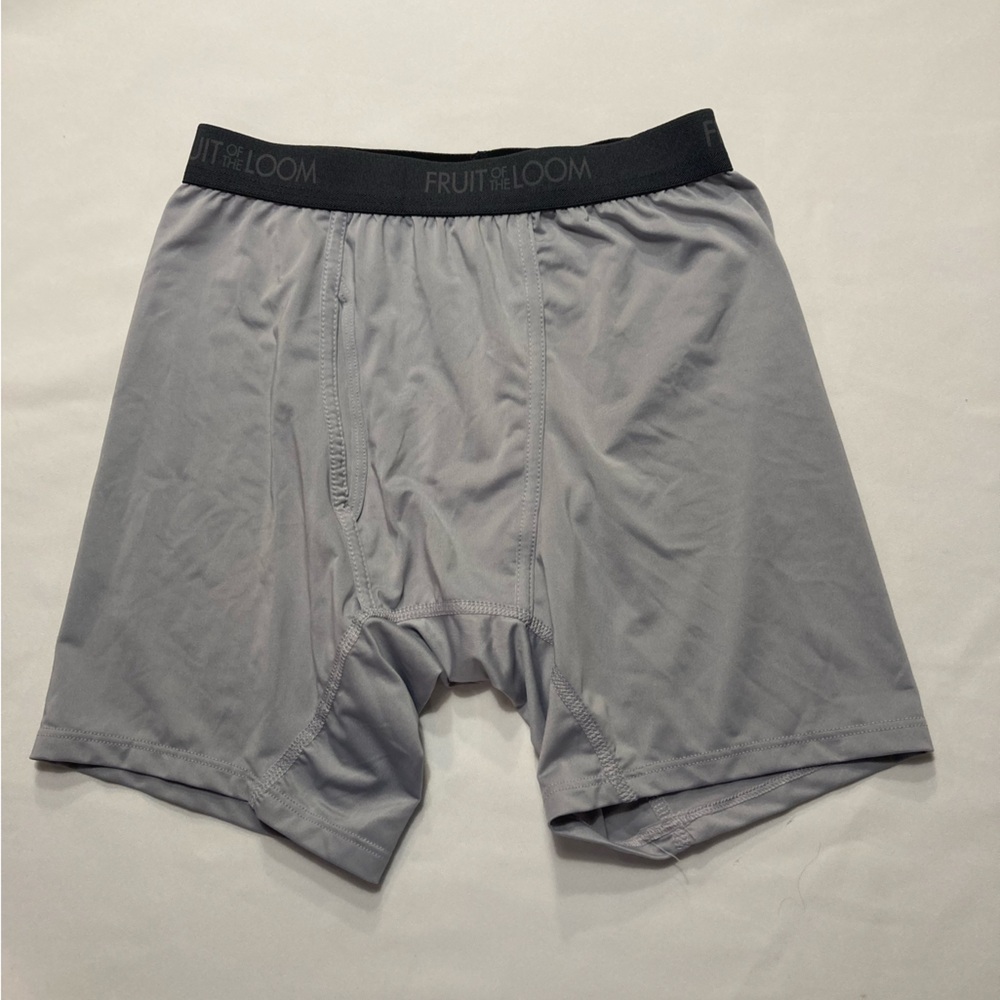 Fruit of the Loom Gray Athletic Shorts Lightweight Comfort